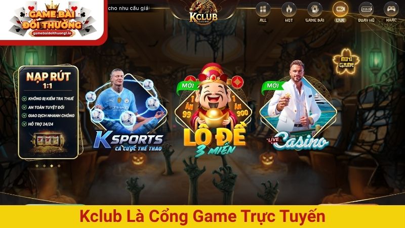 Kclub là cổng game trực tuyến