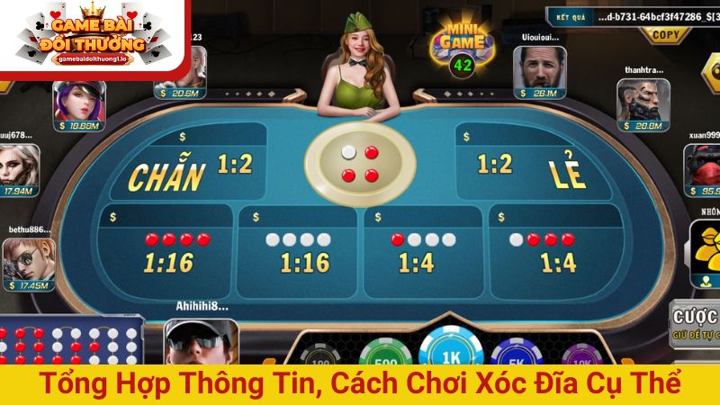 Tổng hợp thông tin, cách chơi xóc đĩa trực tuyến cụ thể
